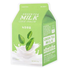 A'Pieu Успокаивающая маска с экстрактом зеленого чая и гамамелиса Green Tea Milk One-Pack