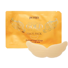Petitfee Гидрогелевые патчи с золотом для шеи Gold Neck Pack