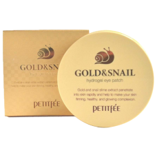 Petitfee Гидрогелевые патчи для глаз Gold & Snail Eye Patch