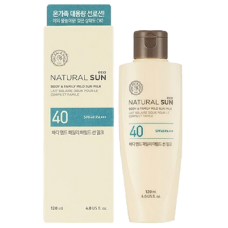 THE FACE SHOP Солнцезащитное молочко Natural Sun Eco Body & Family Mild Sun Milk SPF40 PA+++