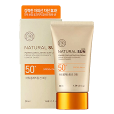 THE FACE SHOP Матирующий солнцезащитный крем Natural Sun Eco Oil Clear Sun Cream SPF50+PA+++