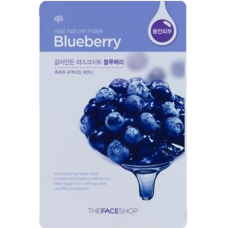 THE FACE SHOP Тканевая маска для лица  с экстрактом голубики Real Nature Blueberry