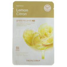 THE FACE SHOP Тканевая маска с экстрактом лимона Real Nature Lemon Face Mask