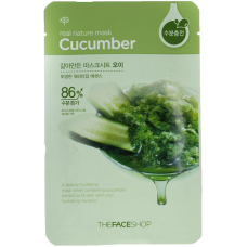 THE FACE SHOP Тканевая маска с экстрактом огурца Real Nature Сucumber Face Mask
