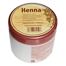 Бальзам-маска для волос Henna, 250 мл. для ослабленных и окрашенных волос.